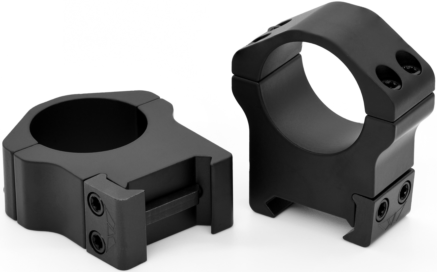 Warne Maxima 502M 1" High Horizontal Split Scope Rings Matte