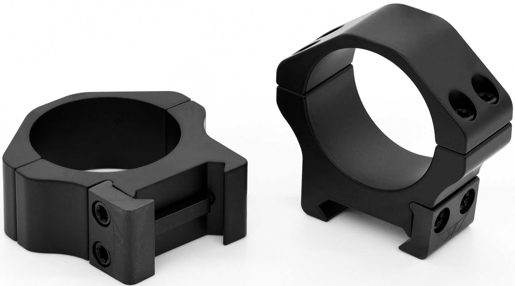 Warne Maxima 30mm Low Horizontal Split Scope Rings, Matte Black