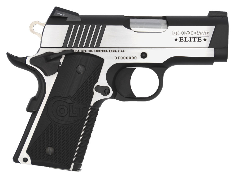 Colt Combat Elite Defender 1911 Semi-Auto Pistol 9mm Luger 3" Two-Tone