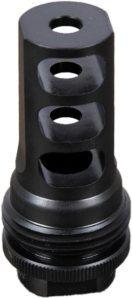 SilencerCo ASR Muzzle Brake Black Nitride 11/16"x24 - .458 Cal