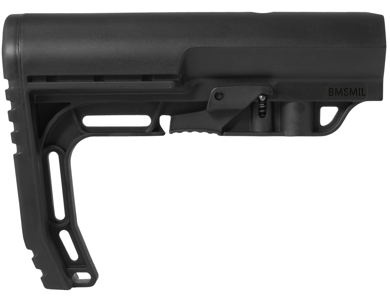 Mission First Tactical Battlelink Minimalist Stock - Collapsible Black Polymer for AR-15, M16, M4