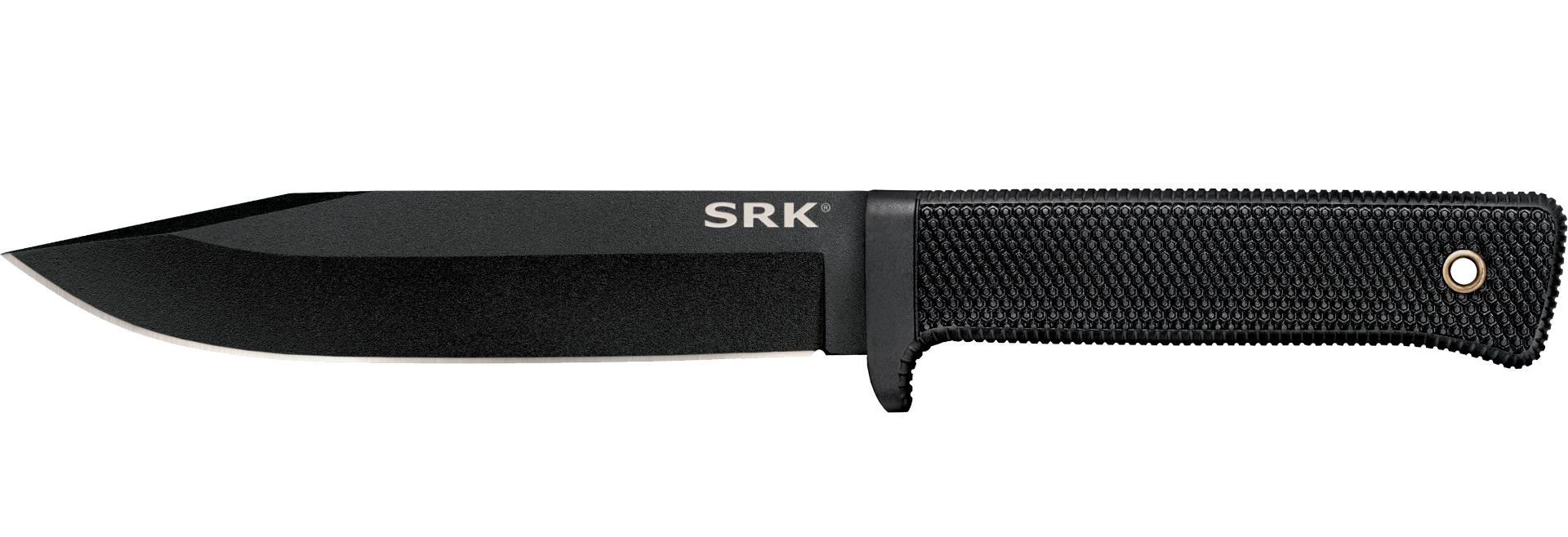 Cold Steel SRK (SK-5) 6" Fixed Clip Point Plain Blade, Black Kray-Ex Handle