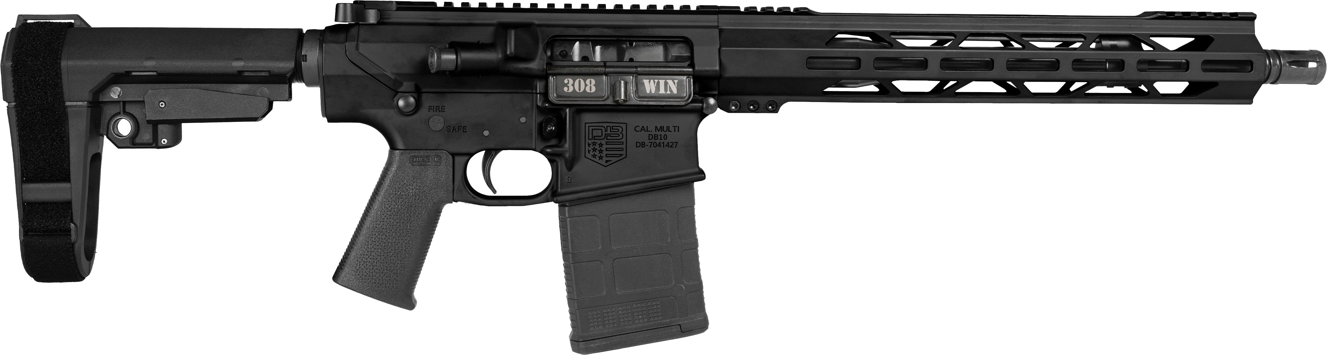 DIAMONDBACK FIREARMS DB10 PIST 308WIN BLK SBA3