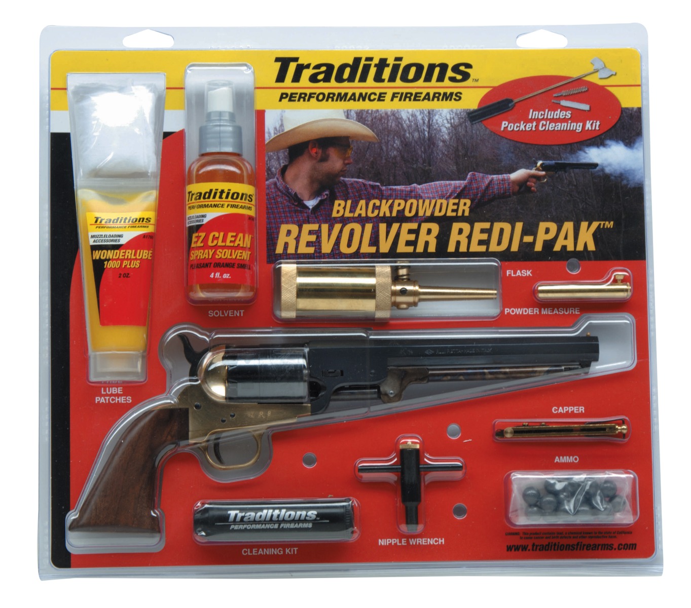 Traditions 1851 Navy Black Powder Revolver Redi-Pak .44 Cal