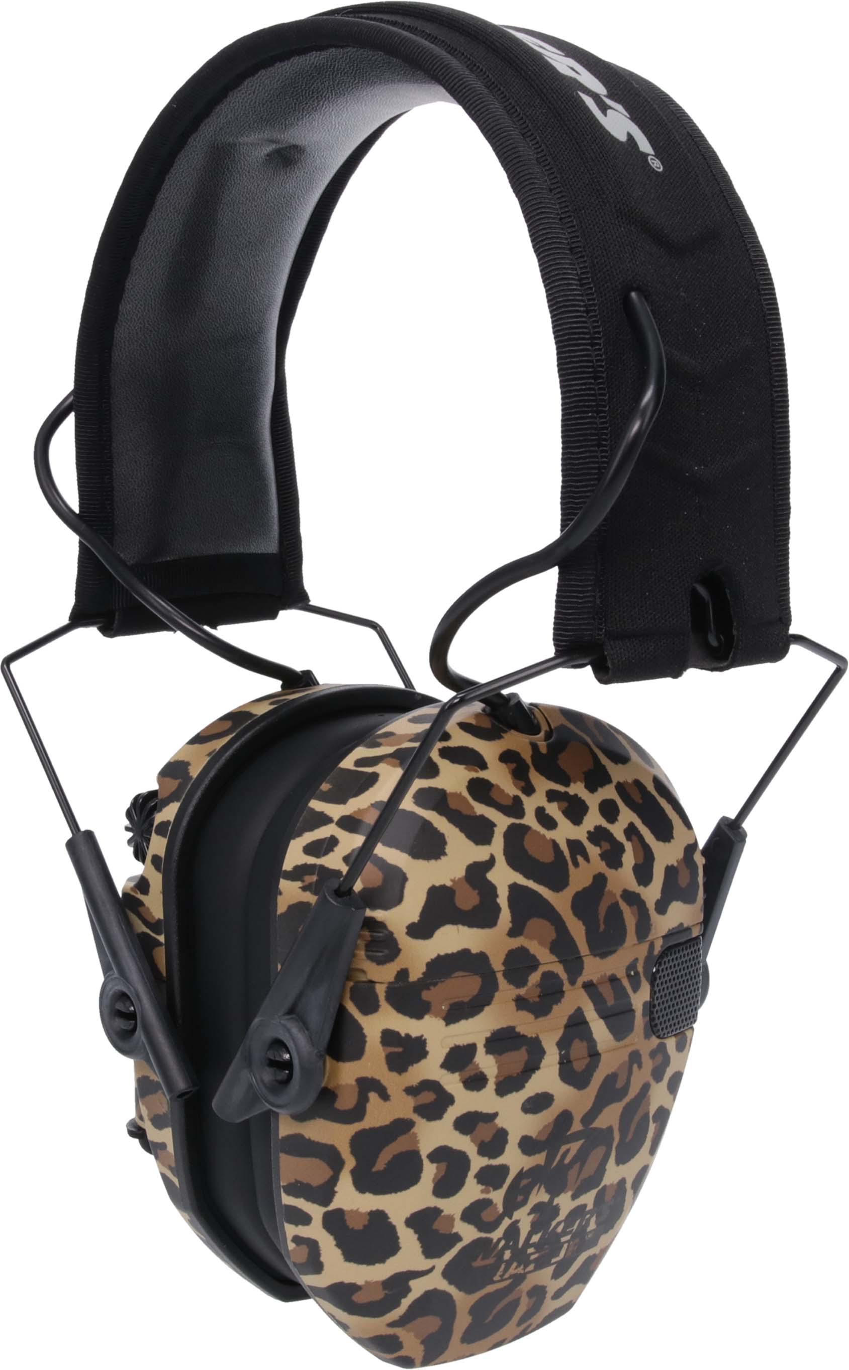 Walker's Razor Slim Electronic Earmuff, Leopard Print