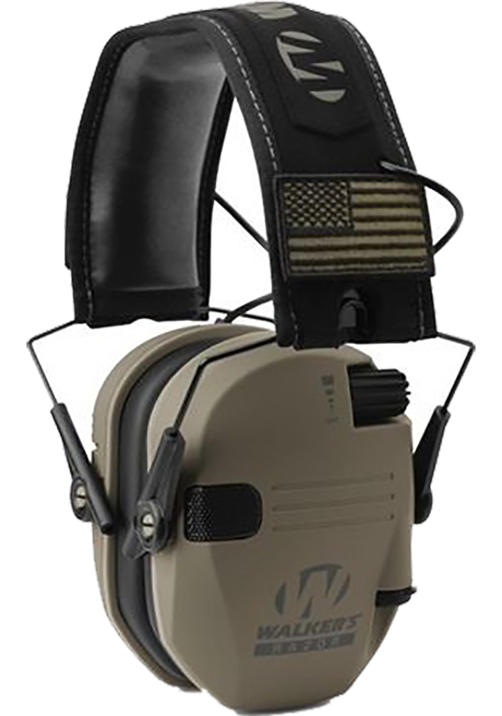Walker's Razor Slim Patriot Series Electronic Earmuffs - Flat Dark Earth