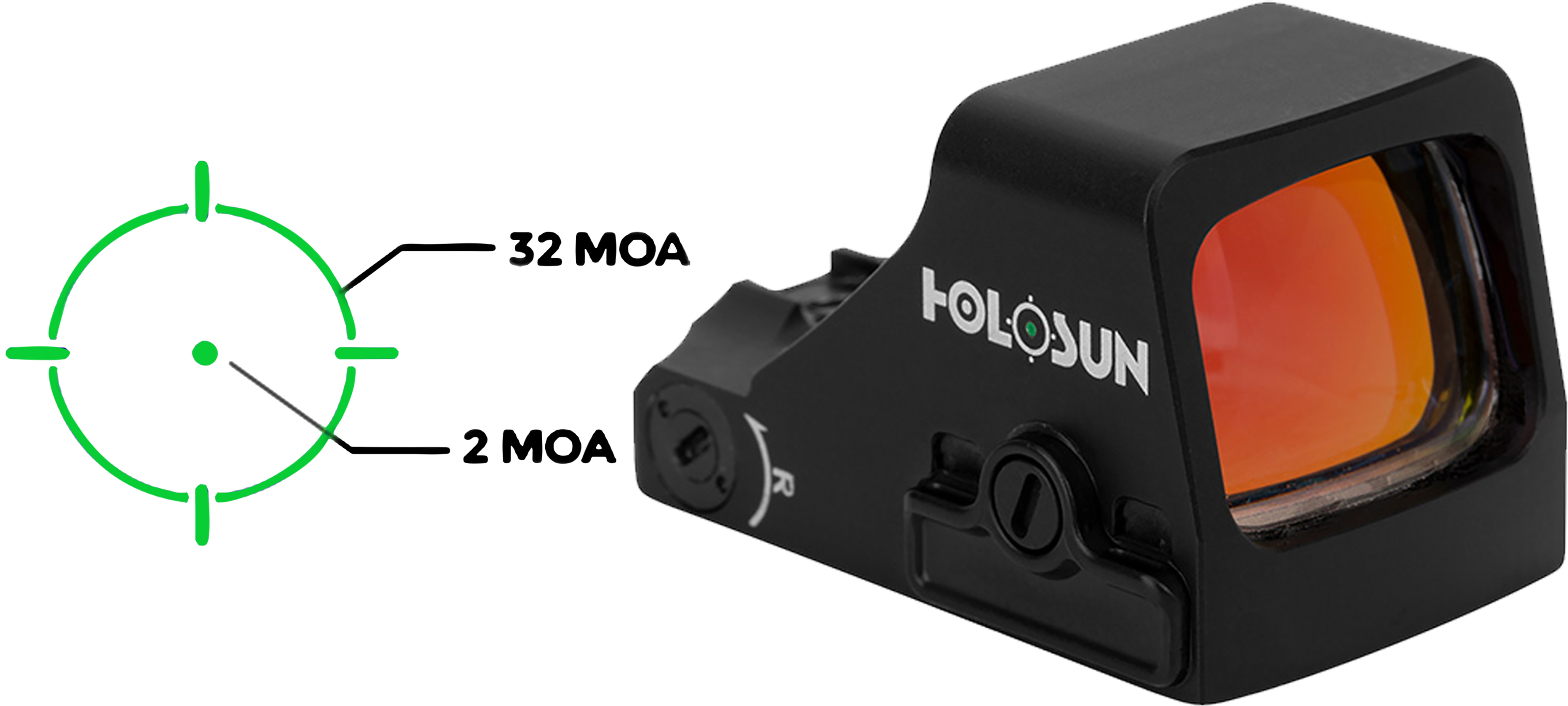 Holosun 507K X2 Green 2 MOA Dot/32 MOA Circle Reflex Sight - image 5 of 5