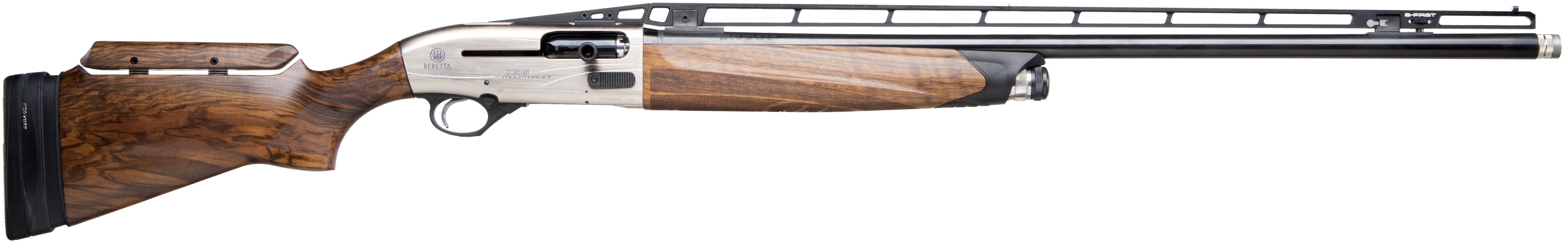 Beretta USA J40CT10 A400 Xcel Multitarget 12 Gauge 3" 4+1 30" Blued Barrel, Silver Anodized Metal Finish, Oiled Walnut Adjustable Comb Kick-Off Stock