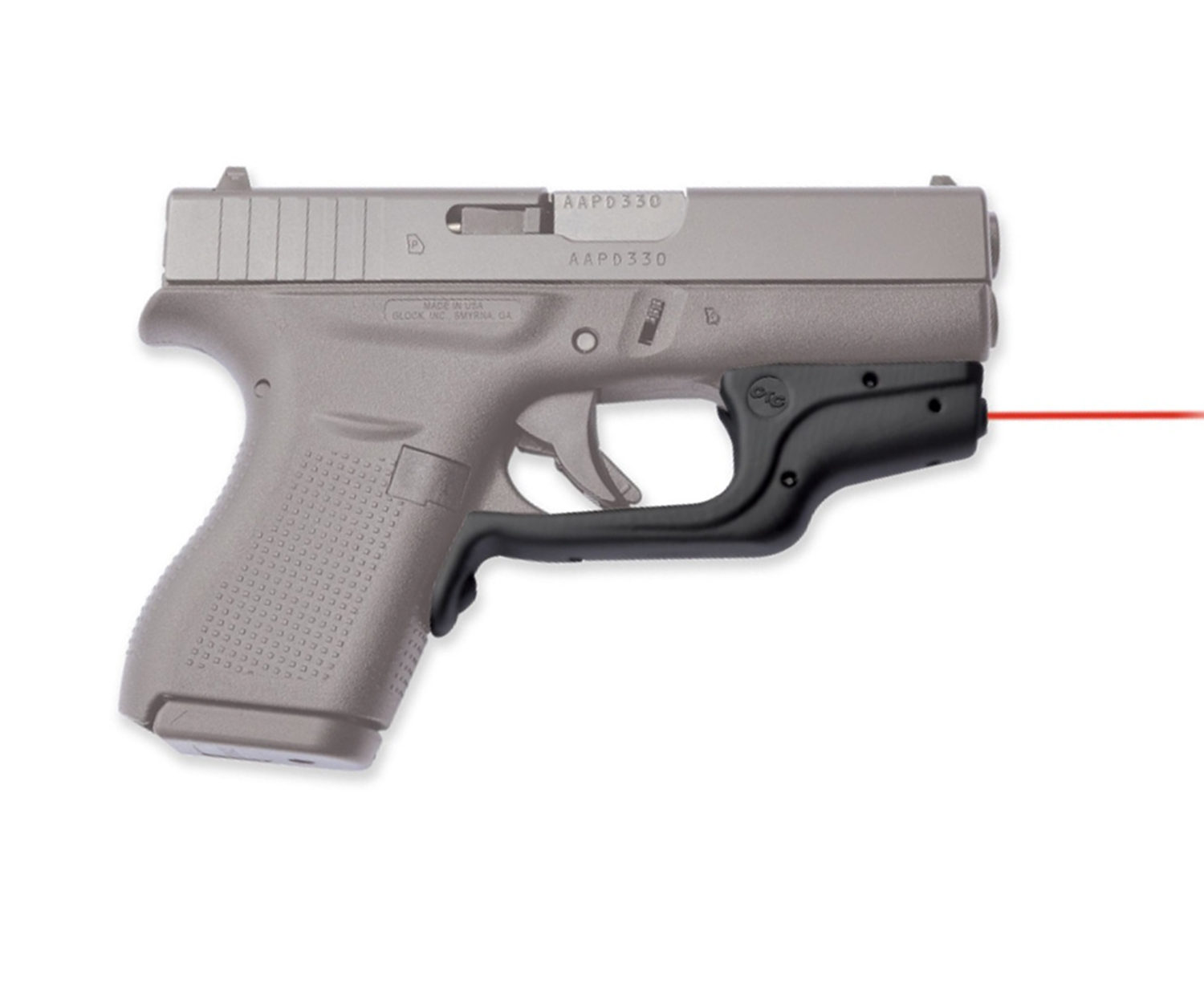 Crimson Trace Laserguard LG-443 Red Laser Sight for Glock 42/43/43X/48