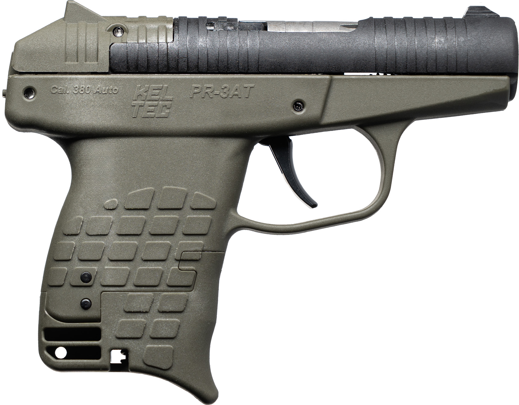 Kel-Tec PR-3AT Semi-Auto Pistol, 380 ACP, 2.85" Barrel, Green/Black