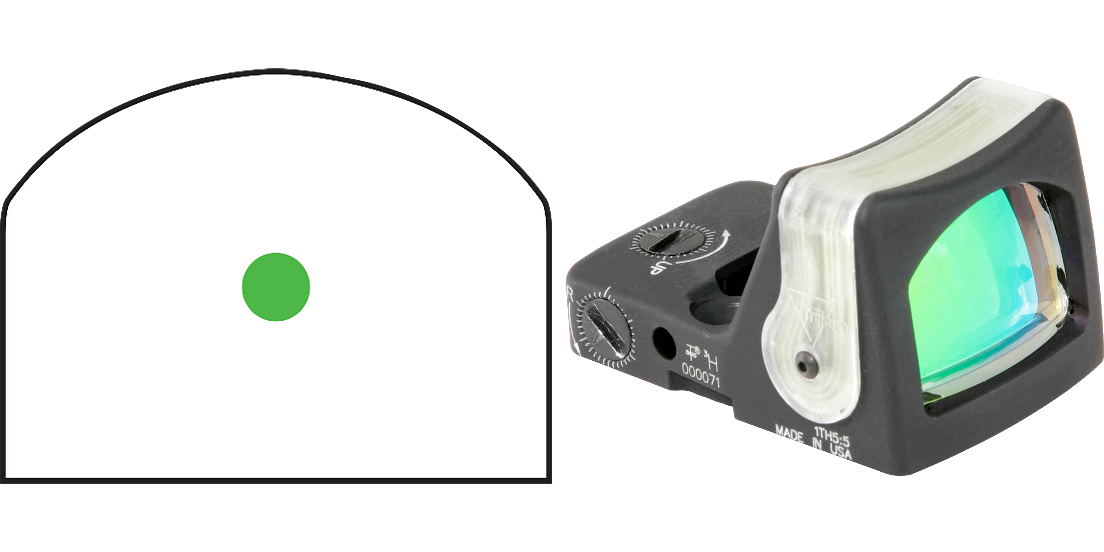 Trijicon RMR Dual Illuminated Sight - 9.0 MOA Green Dot