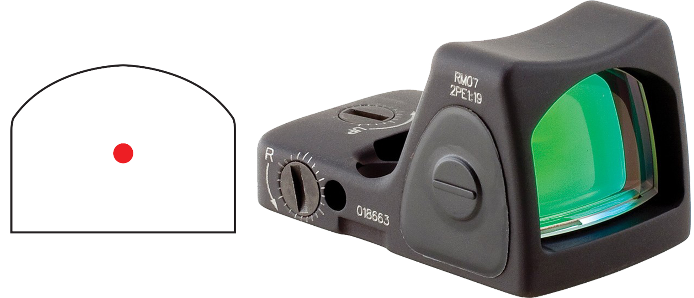 Trijicon RMR Type 2 Adjustable LED Red Dot Sight