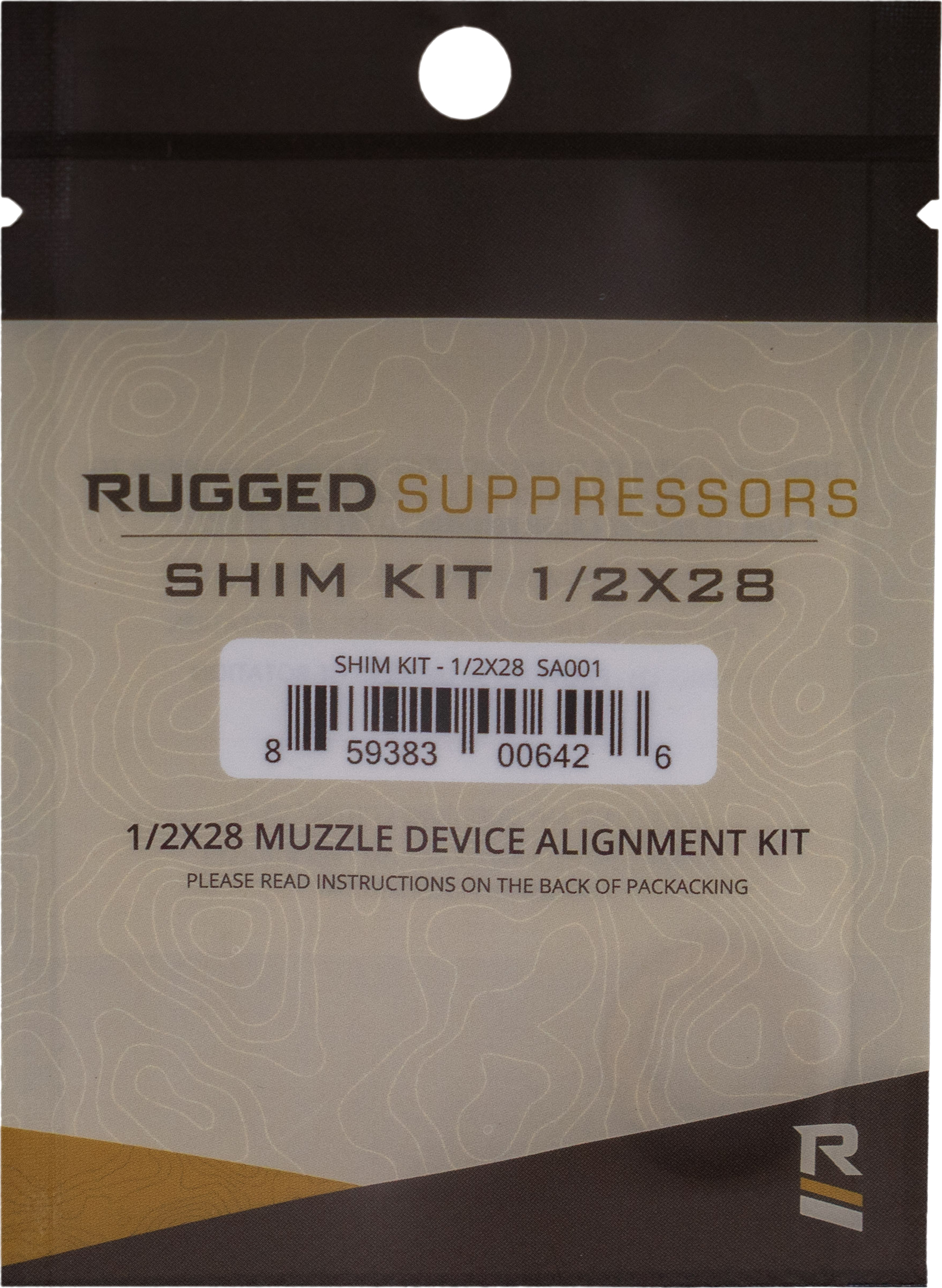 Rugged Suppressors Shim Kit for 1/2×28 Threading