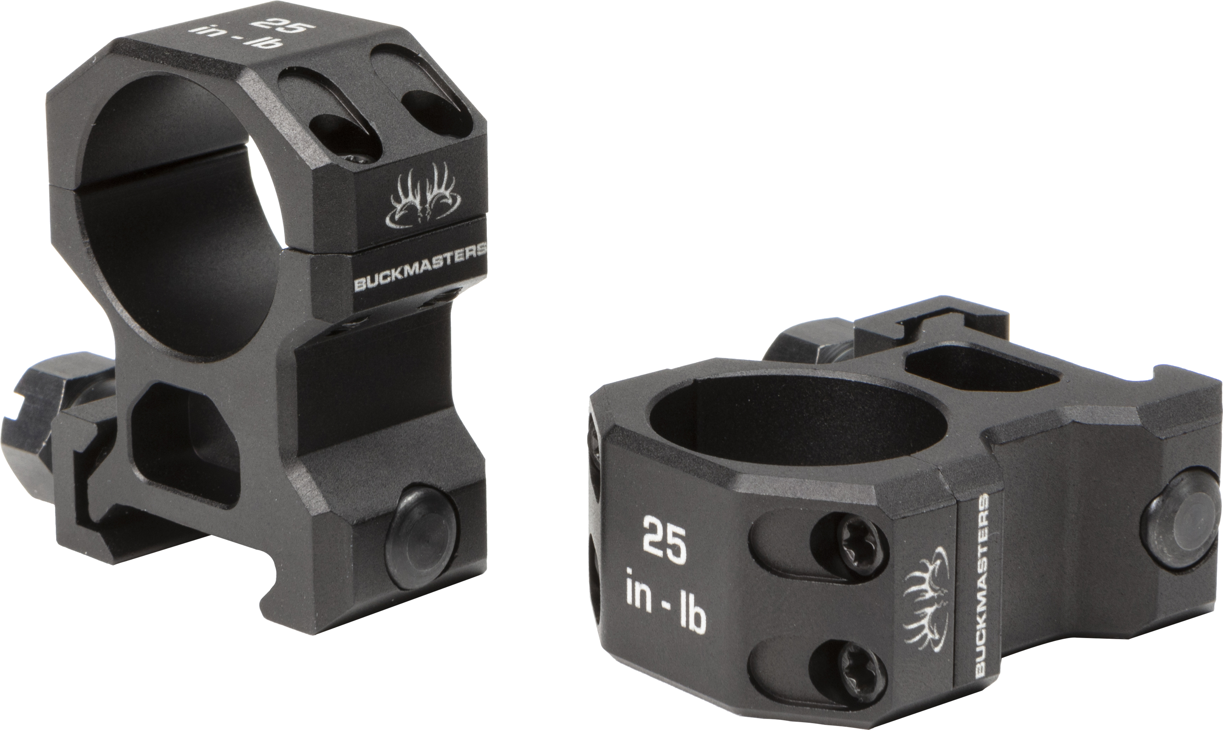 Sig Sauer Buckmasters 1" High Scope Rings, Black, Aluminum, Picatinny