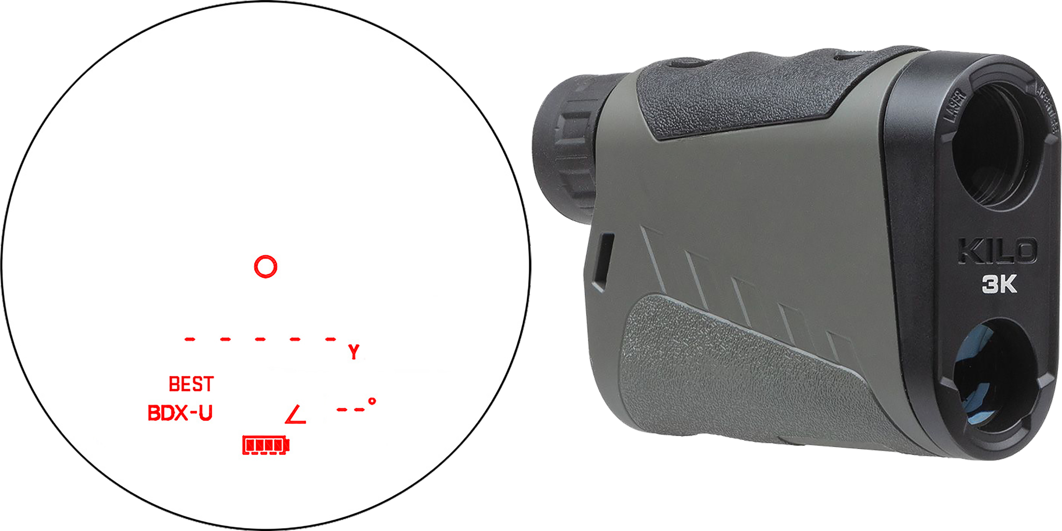 Sig Sauer KILO3K Rangefinder Monocular 6x22mm Ranger Green RED OLED Circle Reticle