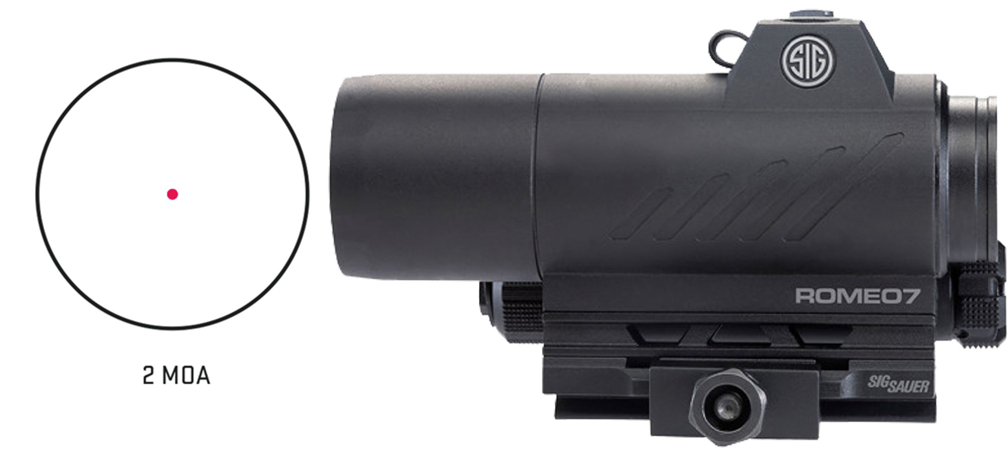 Sig Sauer Romeo 7 Red Dot Sight 30mm 2 MOA