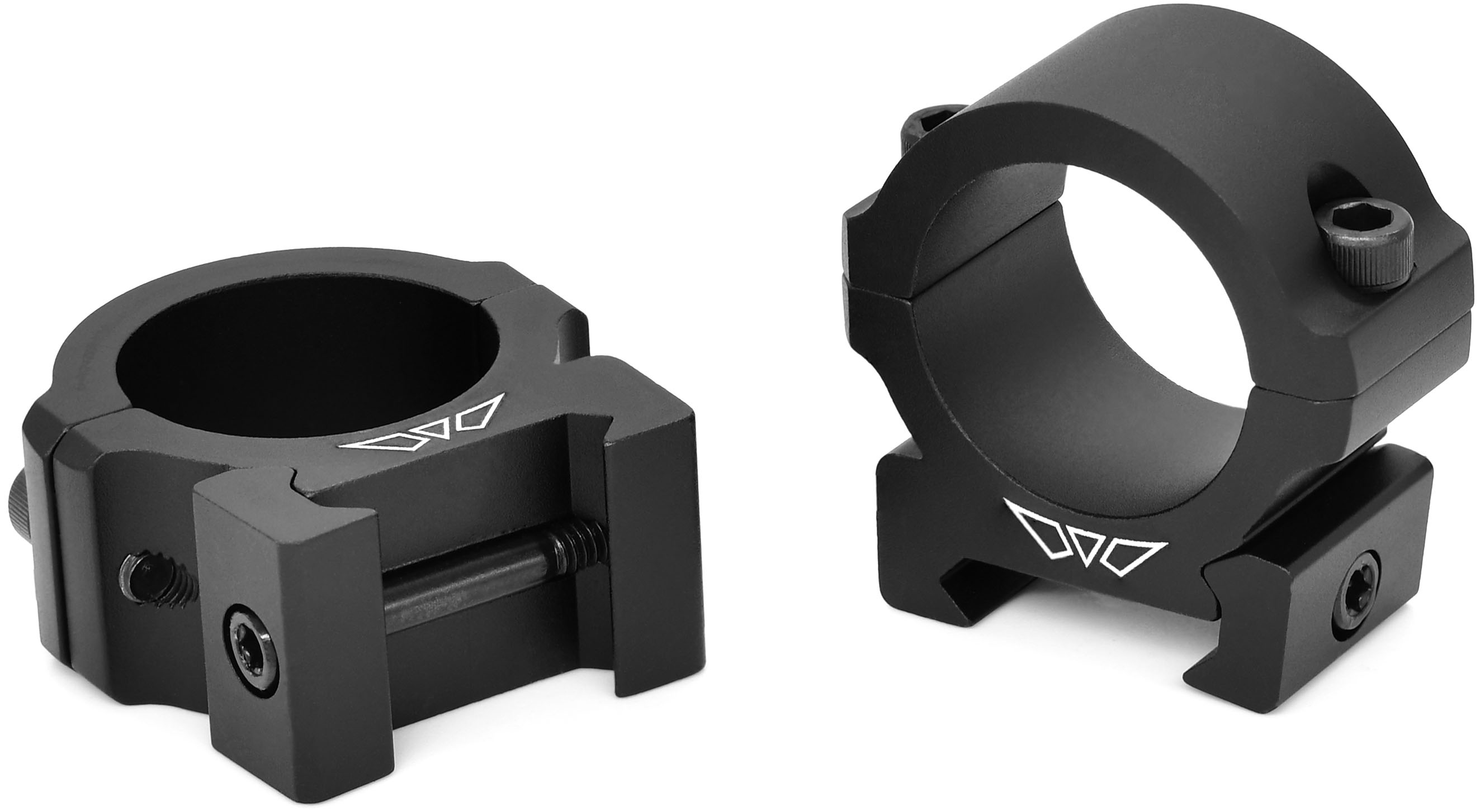 Warne Vapor 1" Low Split Rings, Matte Black, Picatinny