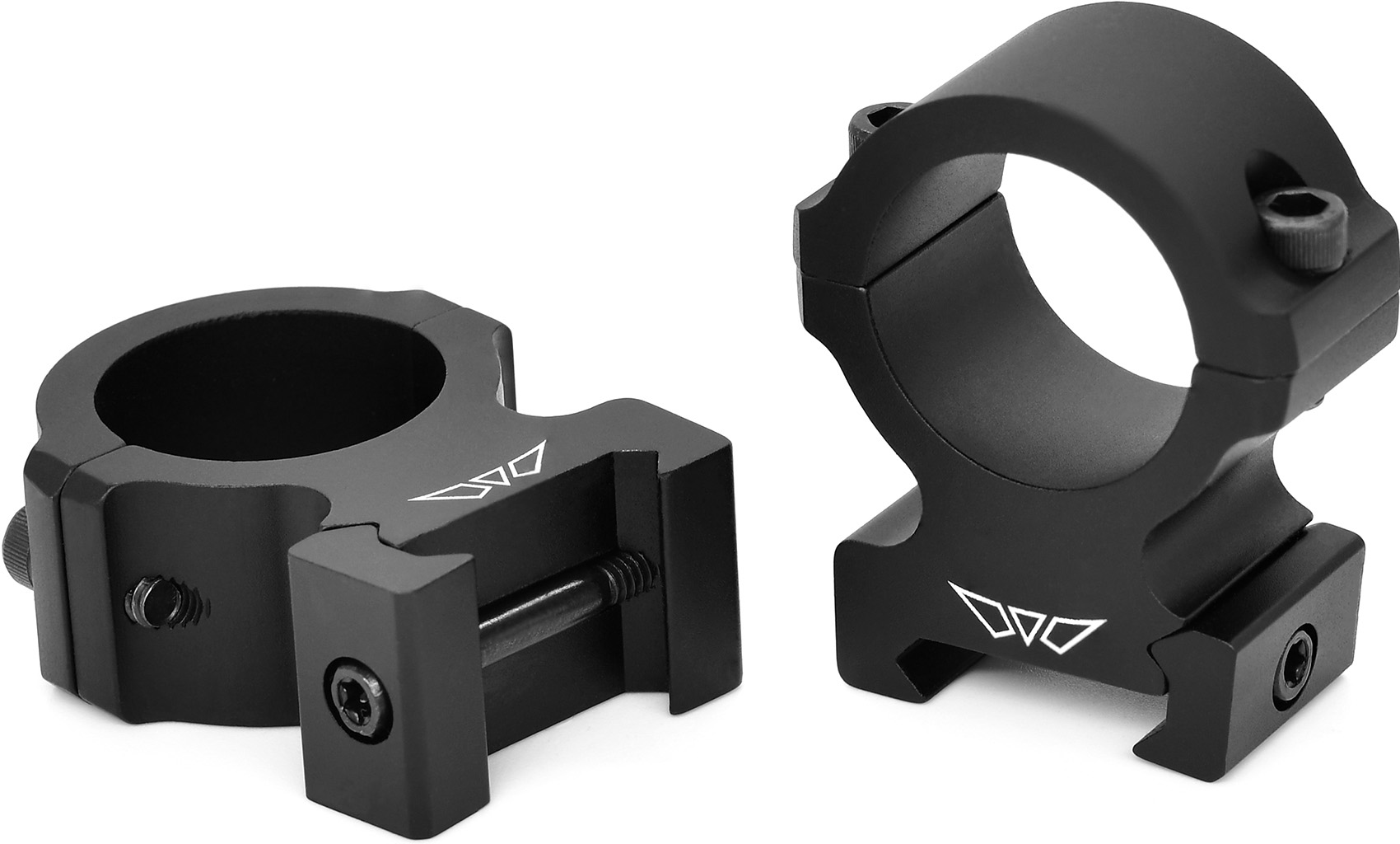 Warne Vapor 1" High Scope Rings, Matte Black, Picatinny/Weaver