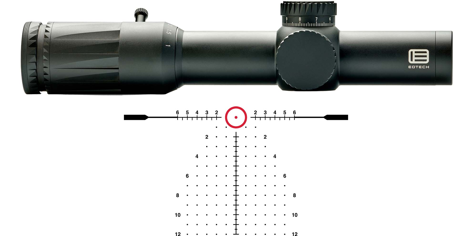 EOTech Vudu 1-10x28mm FFP Rifle Scope with SR-5 Illuminated MRAD Reticle
