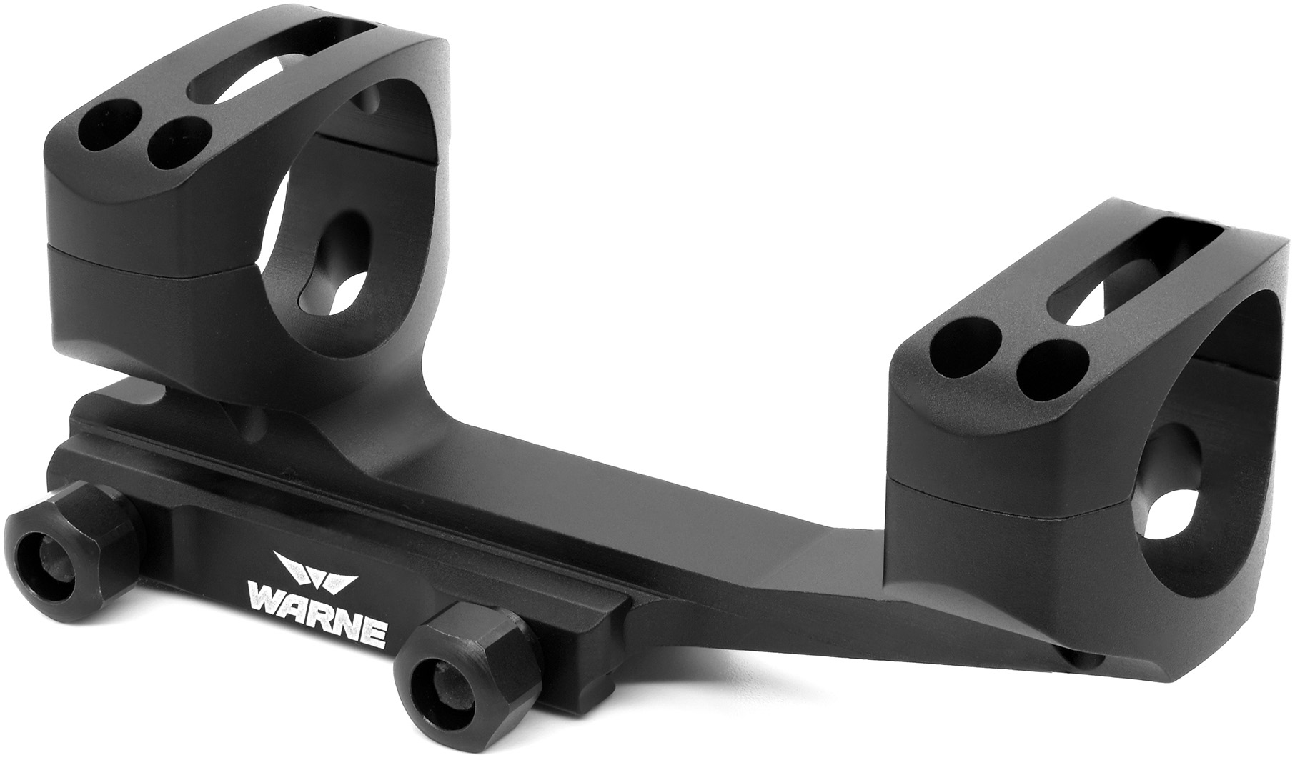 Warne MSR Fixed Gen 2 Extended Skeletonized 30mm Cantilever Mount - Black