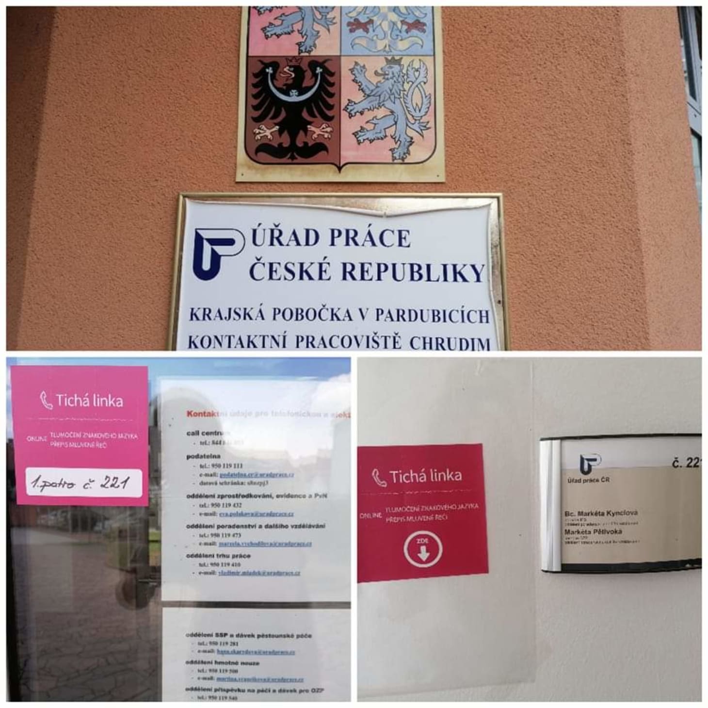 Tichá linka na ÚP Chrudim