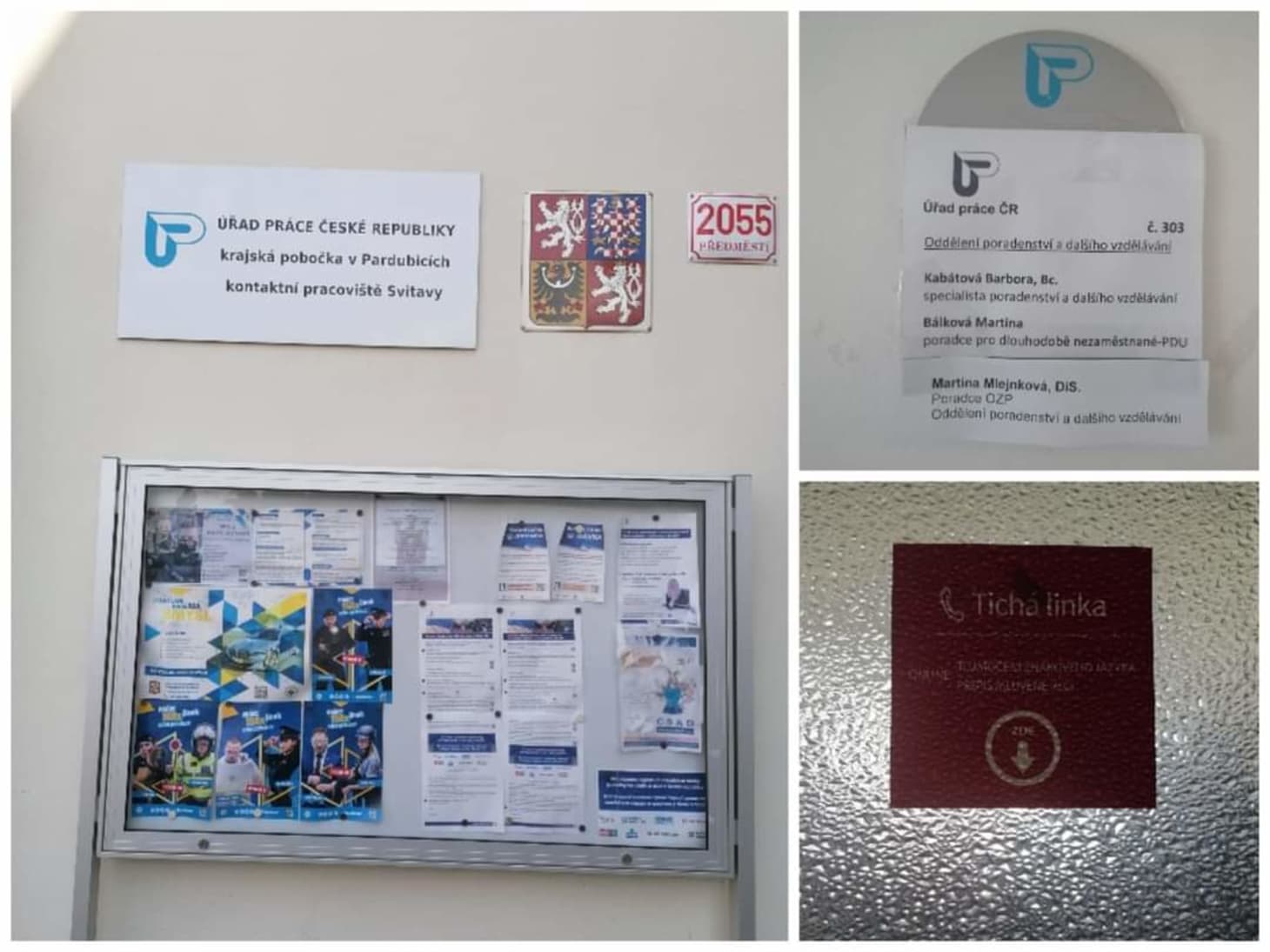 Tichá linka na ÚP Svitavy