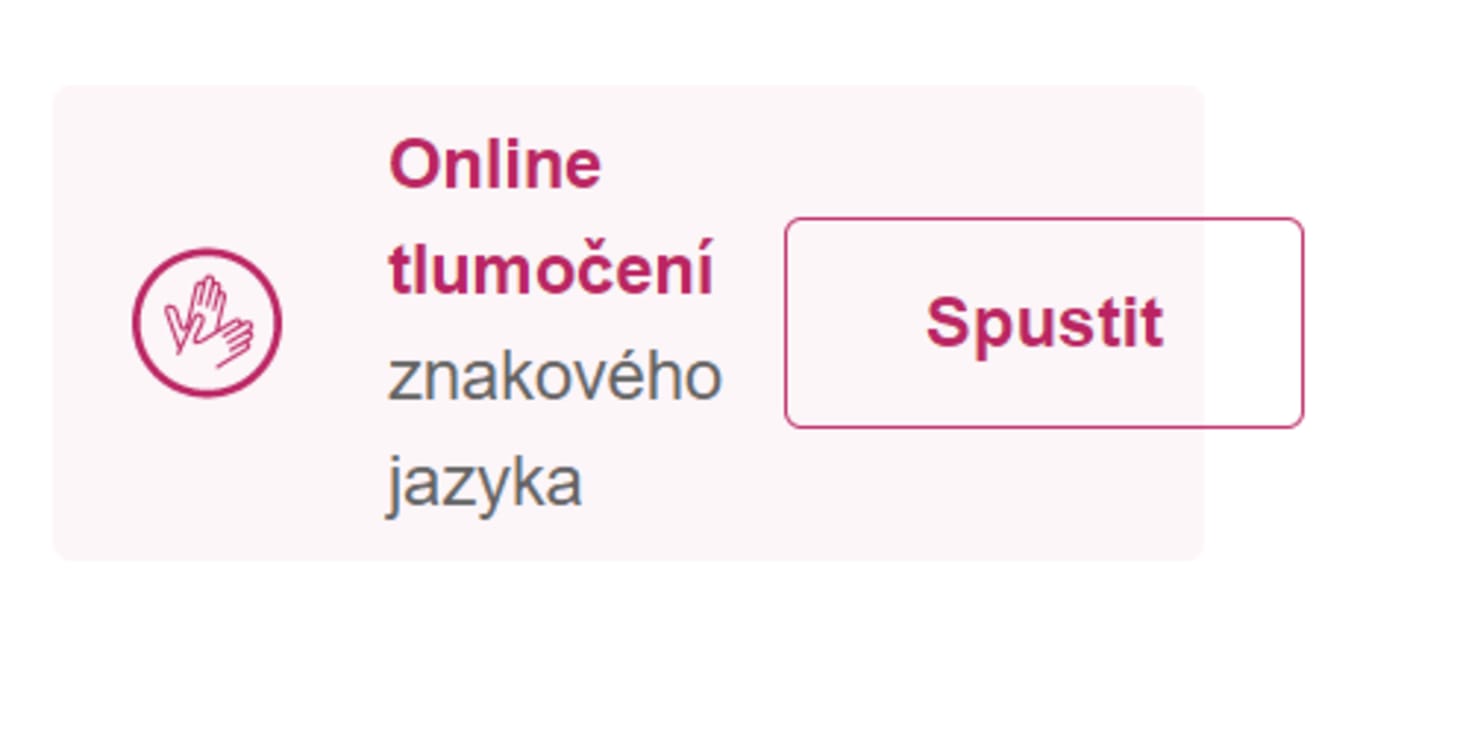 Tlačítko aplikace Tichá linka