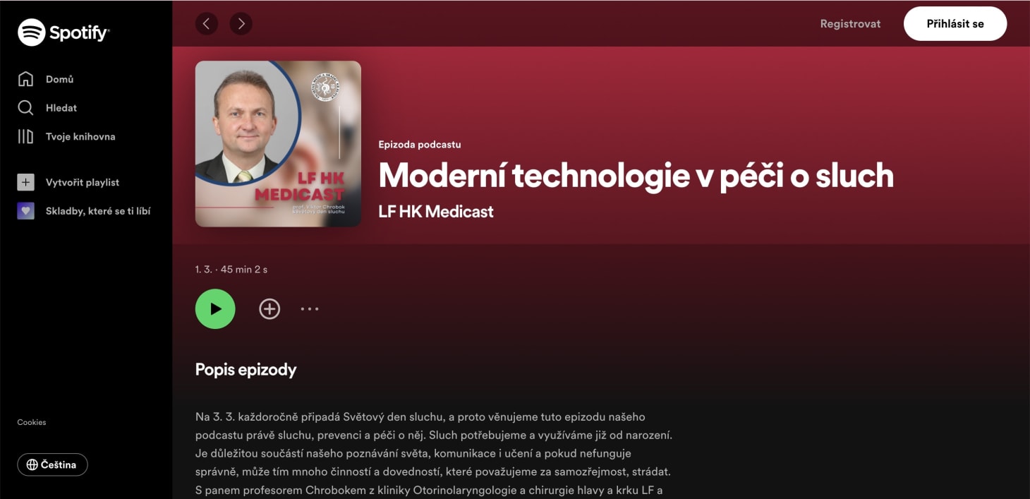 Zajímavý podcast s přepisem