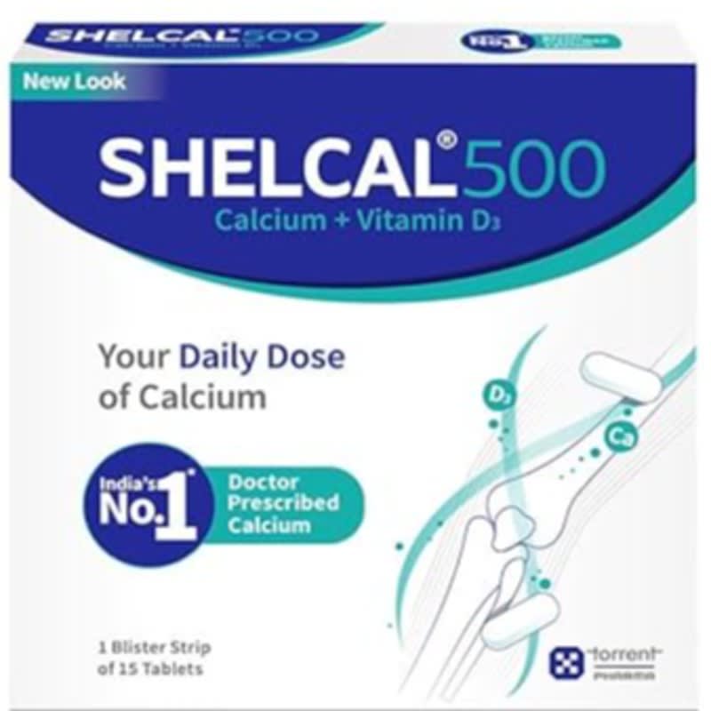 Shelcal-500 - Strip of 15 Tablets