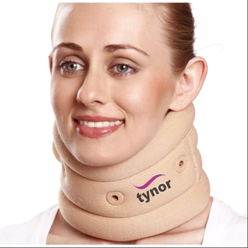 TYNOR Cervical Collar Soft with Support, for Neck Support & Pain Relief | for Post-Surgery, Injury & Arthritis | Soft Comfortable & Durable for Men & Women | Pack of 1 (Beige, XL)