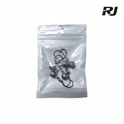 5pcs anzuelo c/plomo redondo 5g