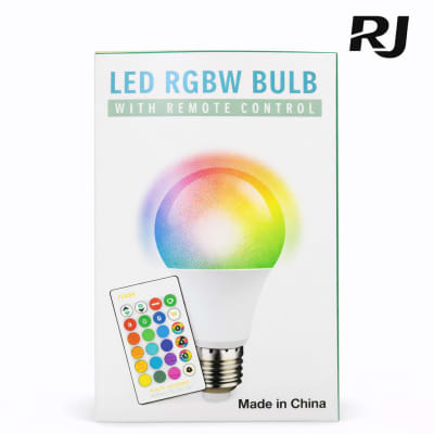 7W bombillo color c/control A60 RGB