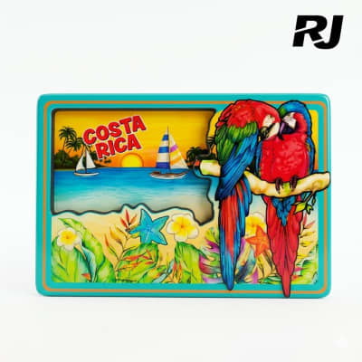8x5.5 Adorno p/refri c/2 lora y lancha rectangular