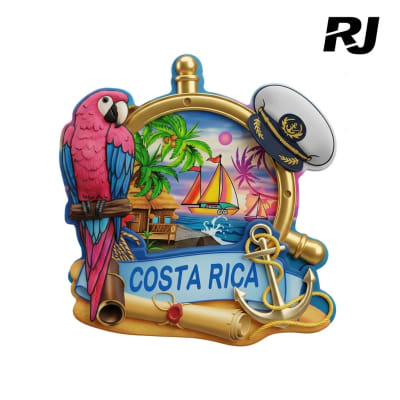 Adorno p/refri de timon c/lancha