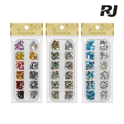 Adorno p/una diamante en caja rectangular