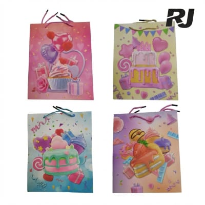 Bolsa de regalo p/cumpleano 3d pequeña