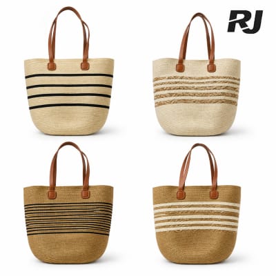 Bolso de playa tejida
