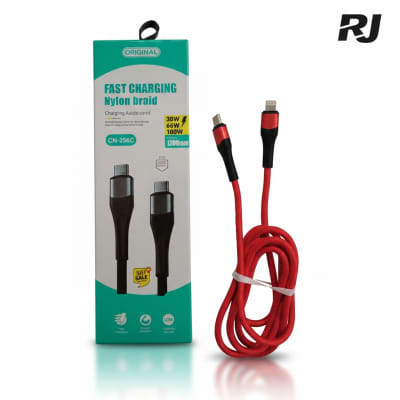 Cable fast charge nylon braid usb c to lightning en caja