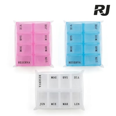 Caja p/medicina 8 espacios