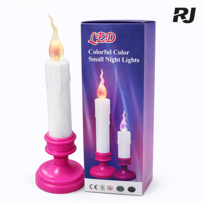 Candela electrica color larga pequeña