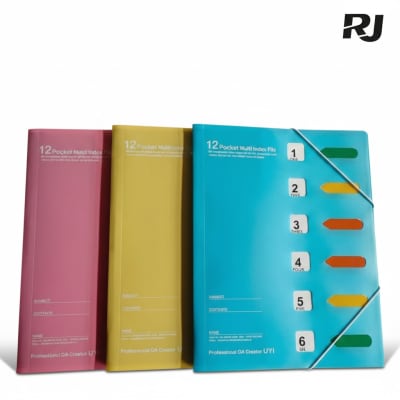 Carpeta p/documento 6 capas c/6 color flecha
