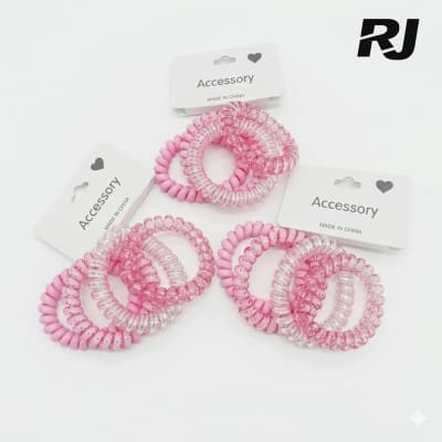 Cola p/pelo de resorte X1paq 4pcs