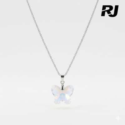 Collar c/piedra cristal