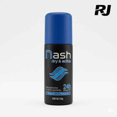 Desodorante roll on nash dry active hombre 90g