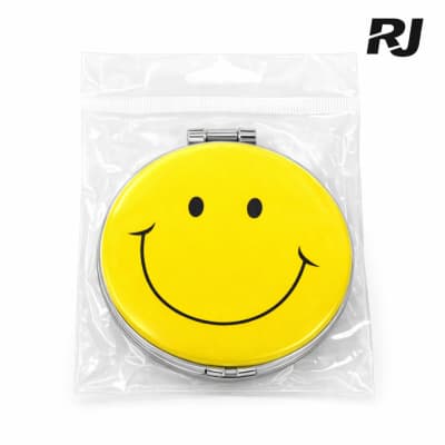 Espejo de mano con cara emoticon