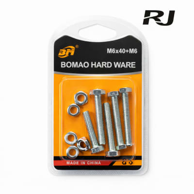 M6x40+M6 paquete tornillo c/tuerca