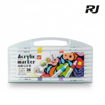 Marcador Color en Caja Plast 36pcs
