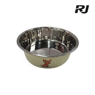 Plato Pperro Color Cdibujo Pata Metal