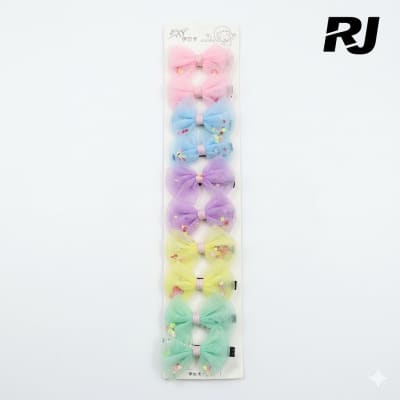 Prensa metal p/pelo lazo dentro c/diamante de agua X1 tira 10PCS