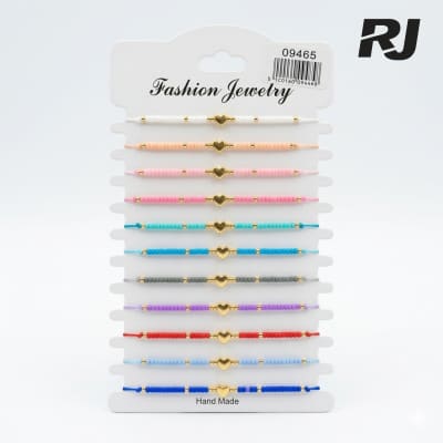 Pulsera c/adorno corazon x1carton